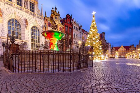 Gdansk. Long market for christmas.の写真素材