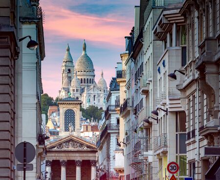 Paris. Basilica Sacre Coeur.の写真素材