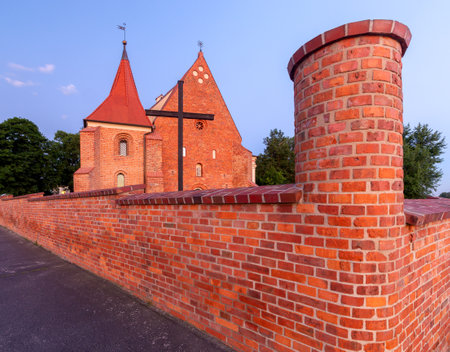 Poznan. Church of St. John of Jerusalem outside the walls.の写真素材