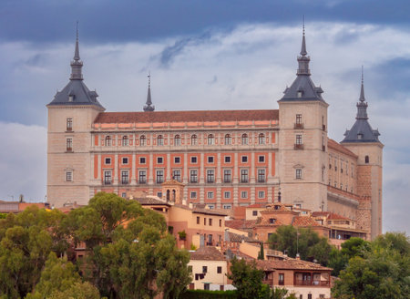 Toledo. Old medieval spanish town at sunset.の写真素材