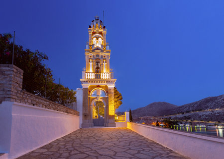 Greek Orthodox Church of the Annunciation on the island of Symi.の写真素材
