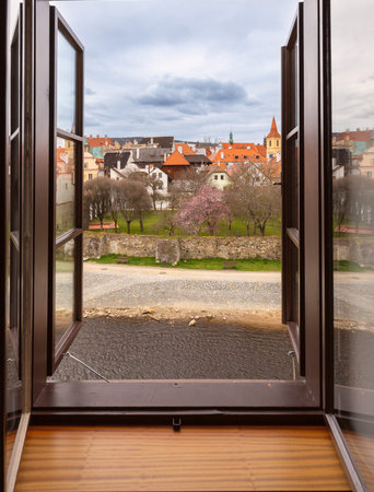 Cesky Krumlov old town in Czech Republic