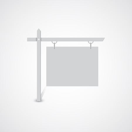 Signboard vector concept illustration.  のイラスト素材