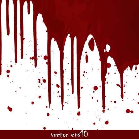 Splattered blood stains - Vector illustration.のイラスト素材