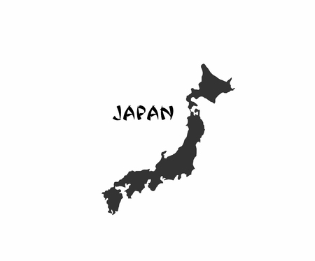 Concept map of Japan, vector design Illustration.のイラスト素材