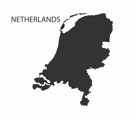 Concept map of Netherlands, vector design Illustration.のイラスト素材