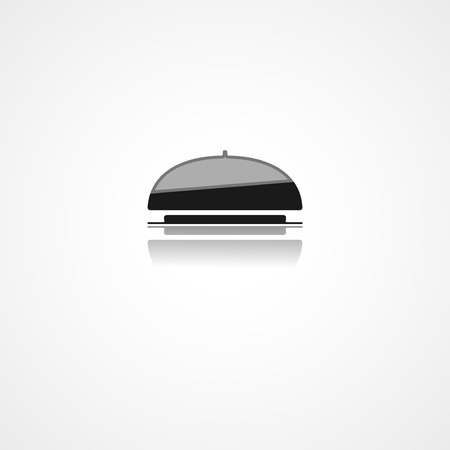 Food tray web icon on white backgroundのイラスト素材