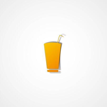 Soft drink web icon on white backgroundのイラスト素材