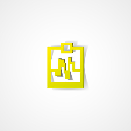 Science notebook web icon on white backgroundのイラスト素材