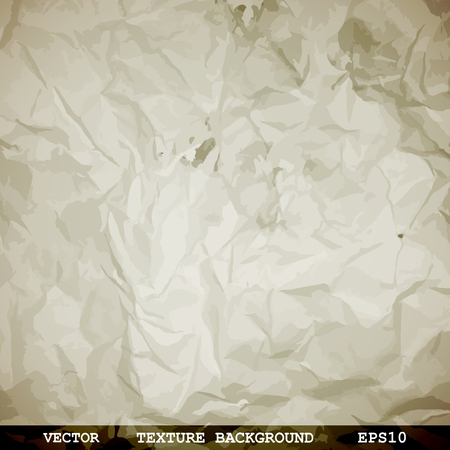 Designed texture of crumpled paper - Vector backgroundのイラスト素材