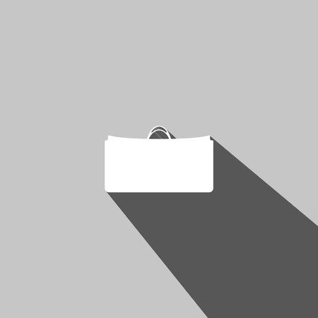 Sale shopping bag web icon on white backgroundのイラスト素材
