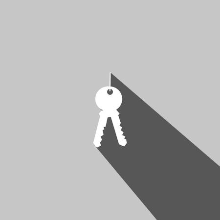 Keys web icon on white backgroundのイラスト素材