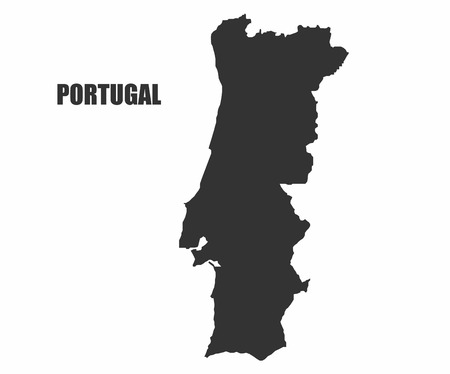 Concept map of Portugal, vector design Illustration.のイラスト素材