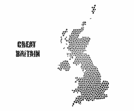 Concept map of Great Britain , vector design Illustration.のイラスト素材