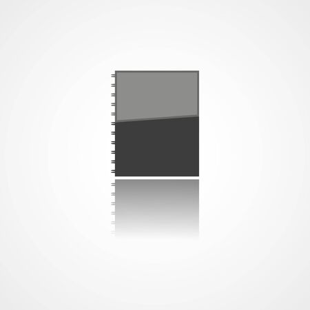 Notebook web icon on white backgroundのイラスト素材