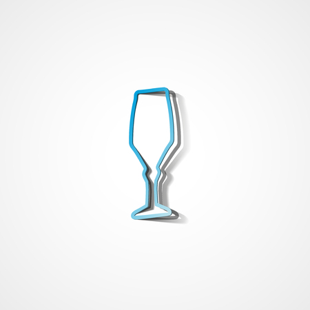 The wineglass web icon on white backgroundのイラスト素材