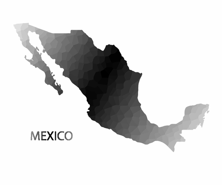 Concept map of Mexico, vector design Illustration.のイラスト素材