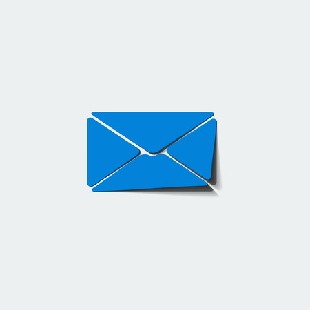 Envelope Mail web icon, on white backgroundのイラスト素材