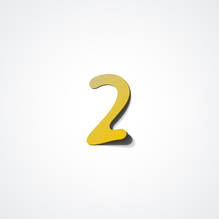 Web icon illustration, number collection - 2のイラスト素材