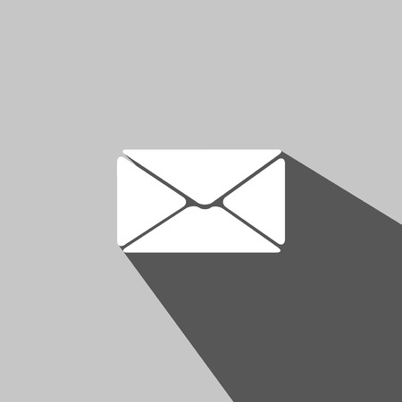 Envelope Mail web icon, on white backgroundのイラスト素材
