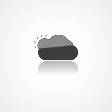 Weather web icon on white backgroundのイラスト素材