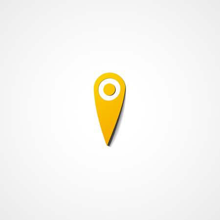 Map pointer web icon on white backgroundのイラスト素材