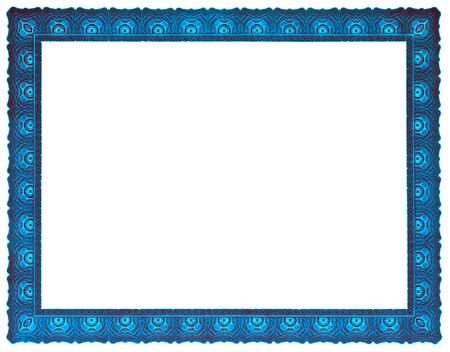 Glowing blue frame, blanked.の写真素材