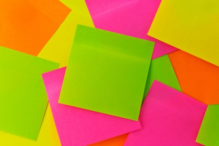 many colored adhesive-messageの写真素材