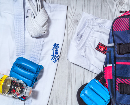 sport equipment background. Sport accessoriesの写真素材