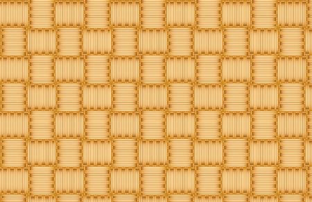 Seamless pattern realistic texture of wicker material. Vector illustration. EPS 10.のイラスト素材