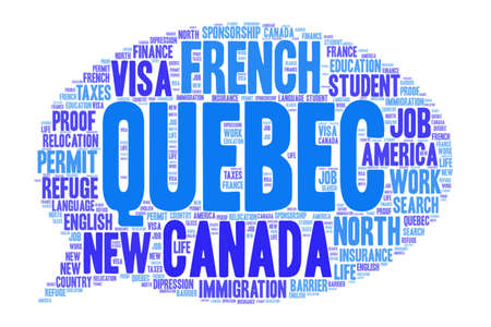 Canadian tagcloud illustrationの写真素材