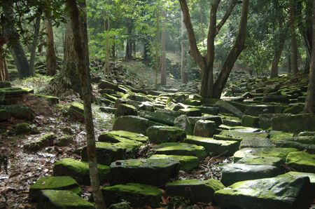 Ancient ruin, Angkor Thom の写真素材