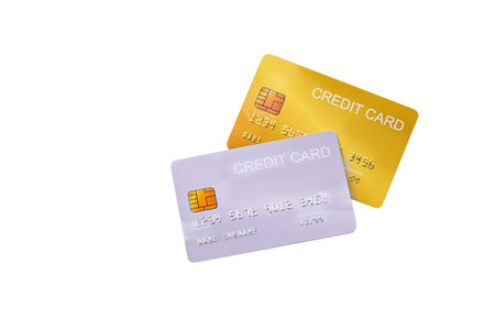 demo credit card on white background