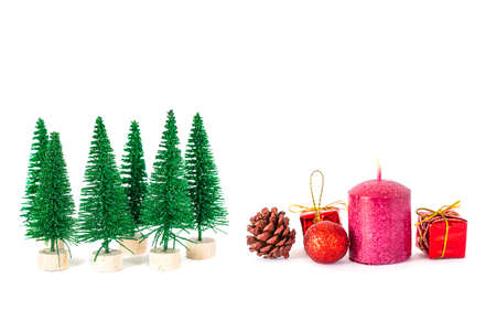 object Christmas decoration design isolated on white background.の写真素材