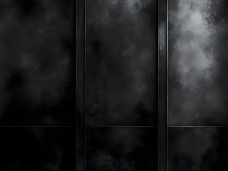 Black metal background with some smooth lines in it .  AI Generatedの素材