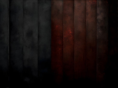 abstract background with black and red stripes on grunge paper textureの素材