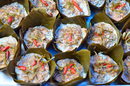 steamed fish with curry paste