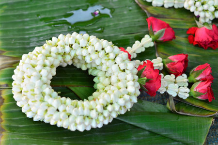 Thai garland in the market