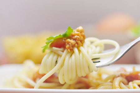 spaghetti bologneseの写真素材