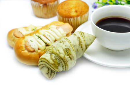 bakery and coffee の写真素材