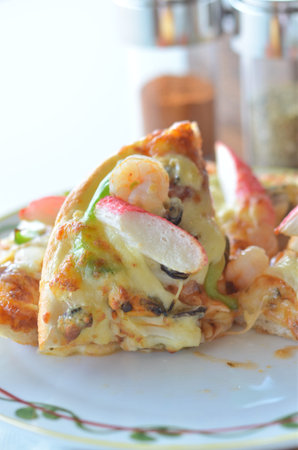 Seafood Italian Pizza の写真素材