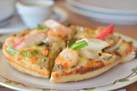 Seafood Italian Pizza の写真素材