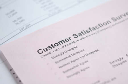Customer service surveyの写真素材