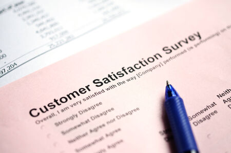 Customer service surveyの写真素材