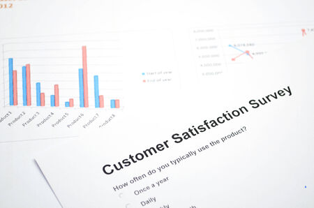 Customer service surveyの写真素材