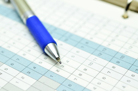 time planner with pen