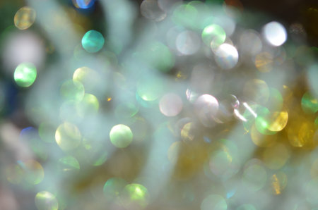 defocused abstract golden lights の写真素材