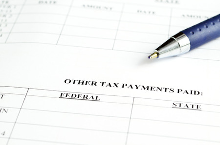 Tax formの写真素材