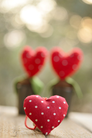 Valentines Day background with heartsの写真素材