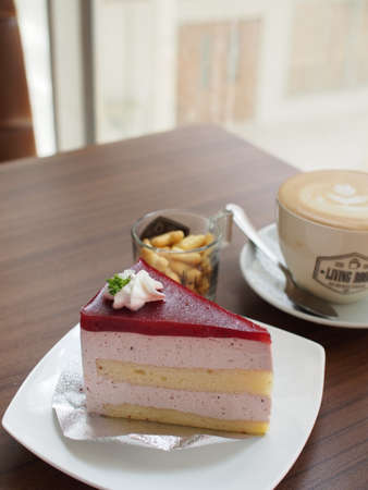 close up at cakeの写真素材